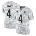 Punc C.Bears #4 D'Andre Swift Player Arctic Camo Salute to Service Limited Stitched Jerseys