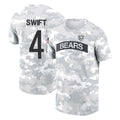 Punc C.Bears #4 D'Andre Swift Player Arctic Camo Salute to Service Performance T-Shirt Limited Stitched Jerseys