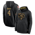 Punc C.Bears #4 D'Andre Swift Player Black Salute to Service Pullover Hoodies Limited Stitched Jerseys