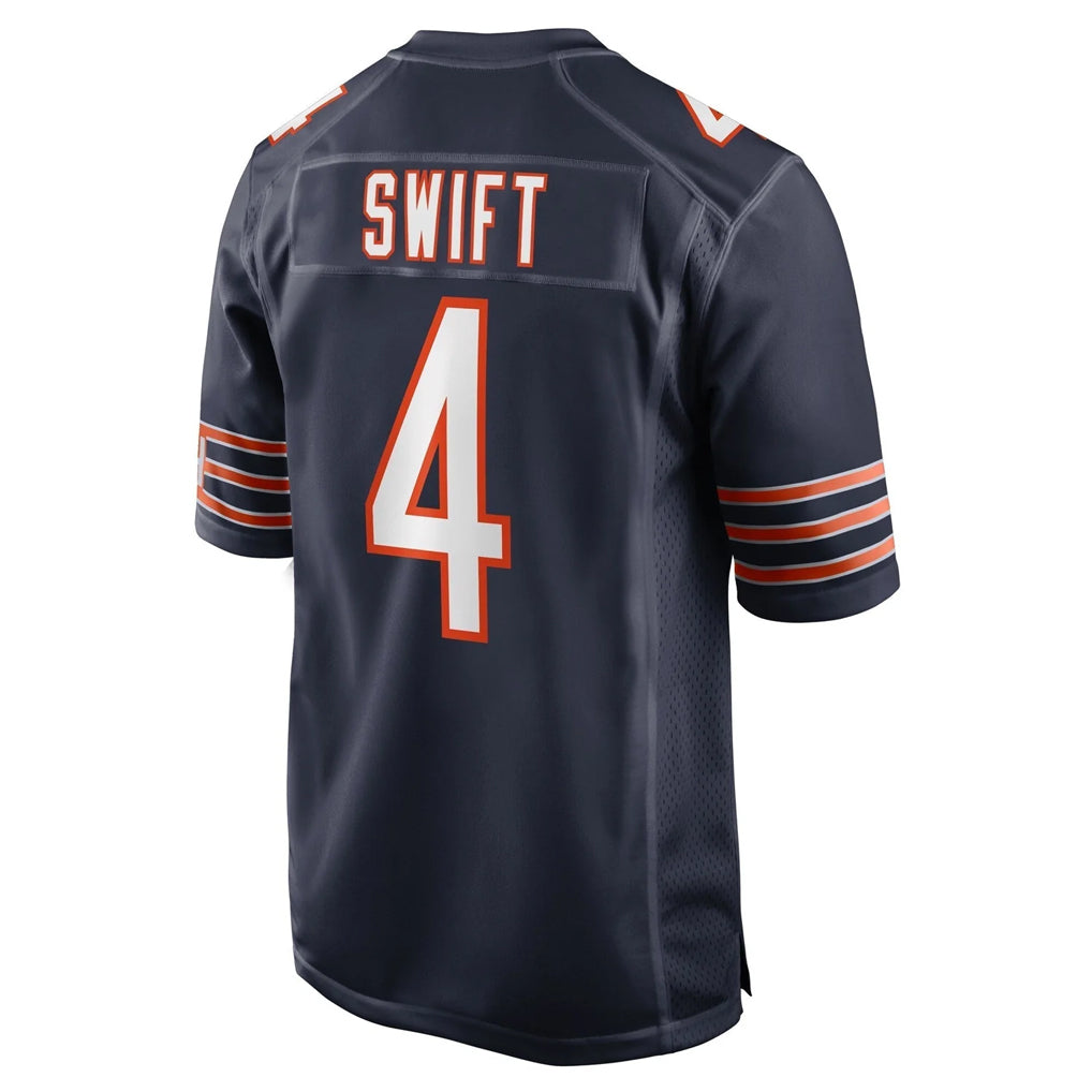 Punc C.Bears #4 D'Andre Swift Player Navy Home Game Stitched Jerseys