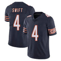 Punc C.Bears #4 D'Andre Swift Player Navy Vapor Untouchable Limited Home Game Stitched Jerseys