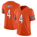 Punc C.Bears #4 D'Andre Swift Player Orange Vapor F.U.S.E. Limited Home Game Stitched Jerseys
