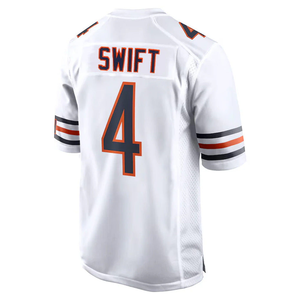 Punc C.Bears #4 D'Andre Swift Player White Home Game Stitched Jerseys