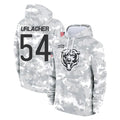 Punc C.Bears #54 Brian Urlacher Player Arctic Camo Salute to Service Pullover Hoodies Limited Stitched Jerseys