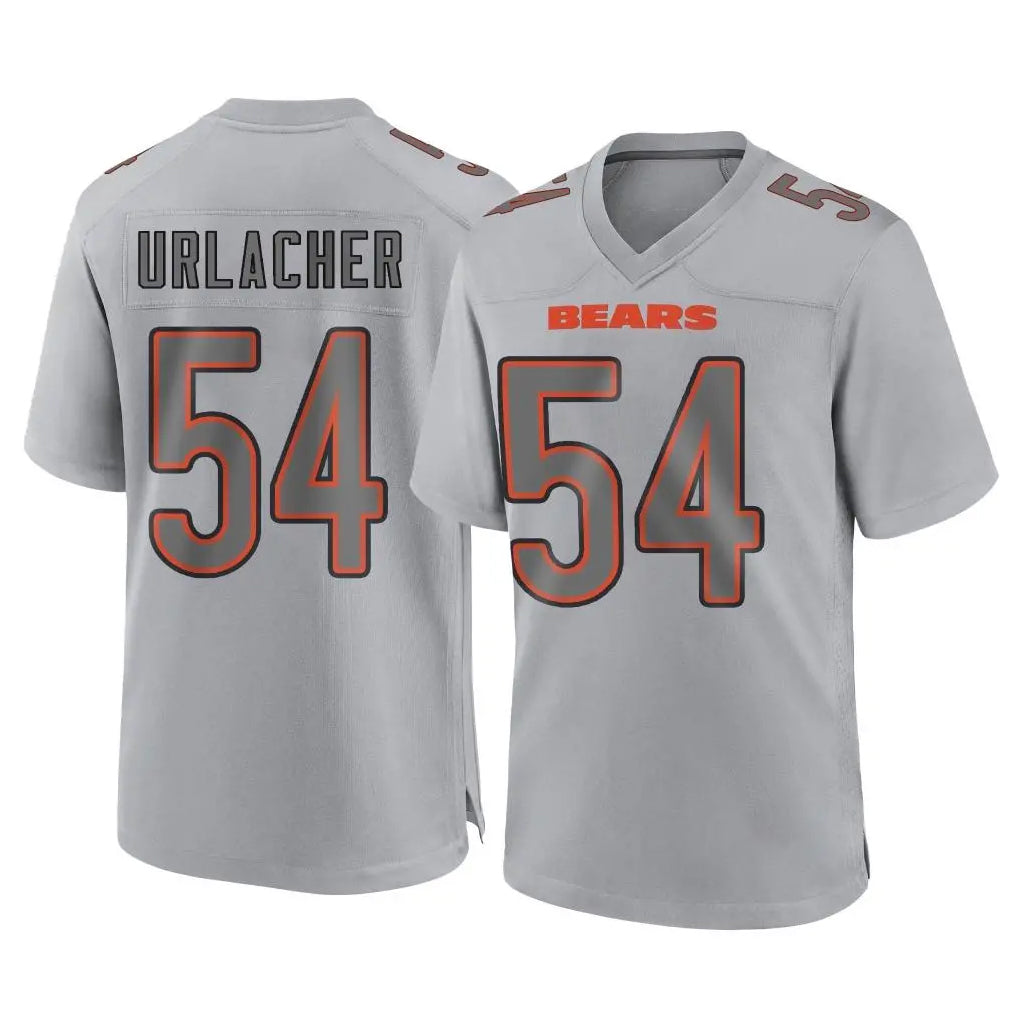 Punc C.Bears #54 Brian Urlacher Player Gray Atmosphere Fashion Game Stitched Jerseys