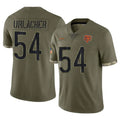 Punc C.Bears #54 Brian Urlacher Player Olive Salute to Service Limited Game Stitched Jerseys