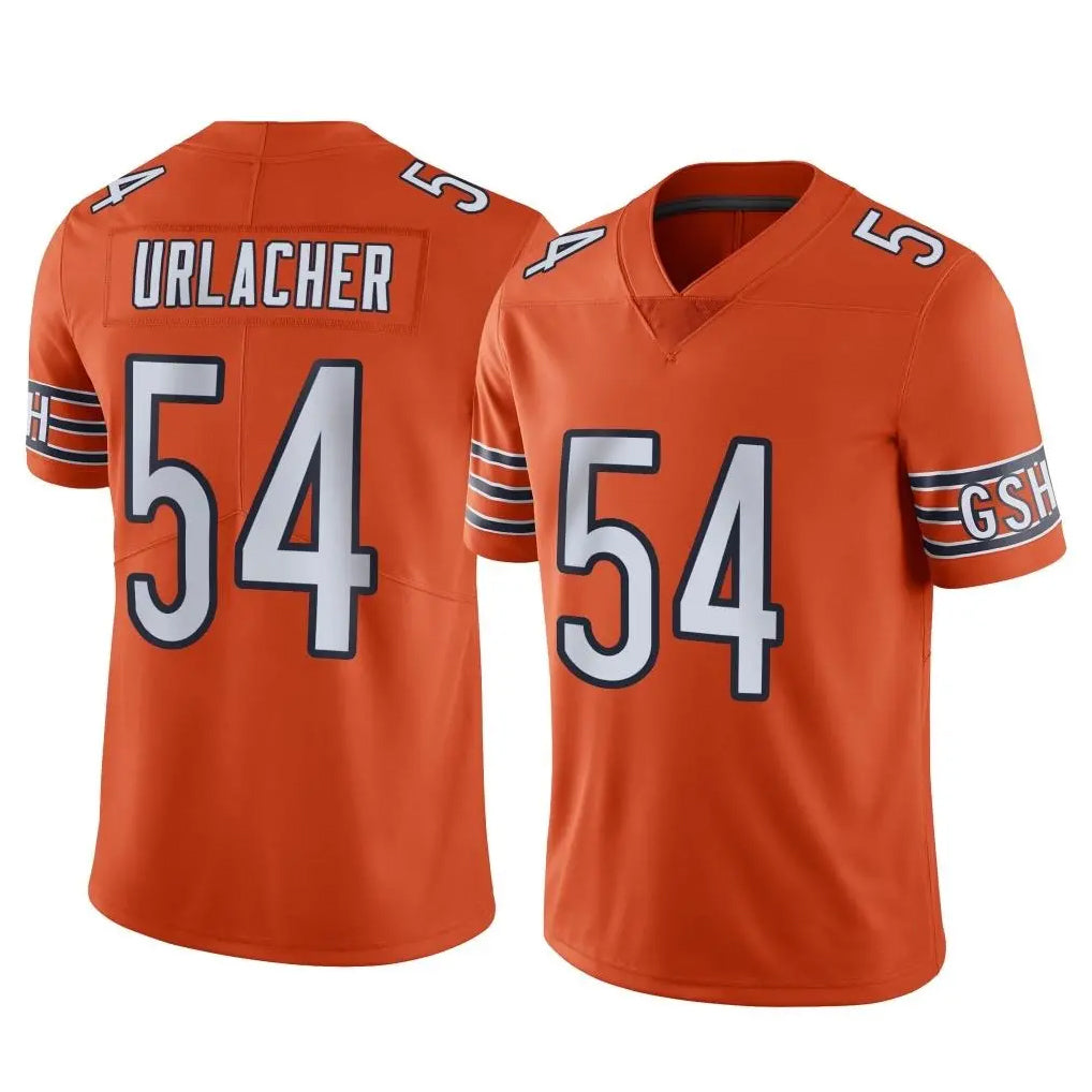 Punc C.Bears #54 Brian Urlacher Player Orange Alternate Vapor Limited Home Game Stitched Jerseys