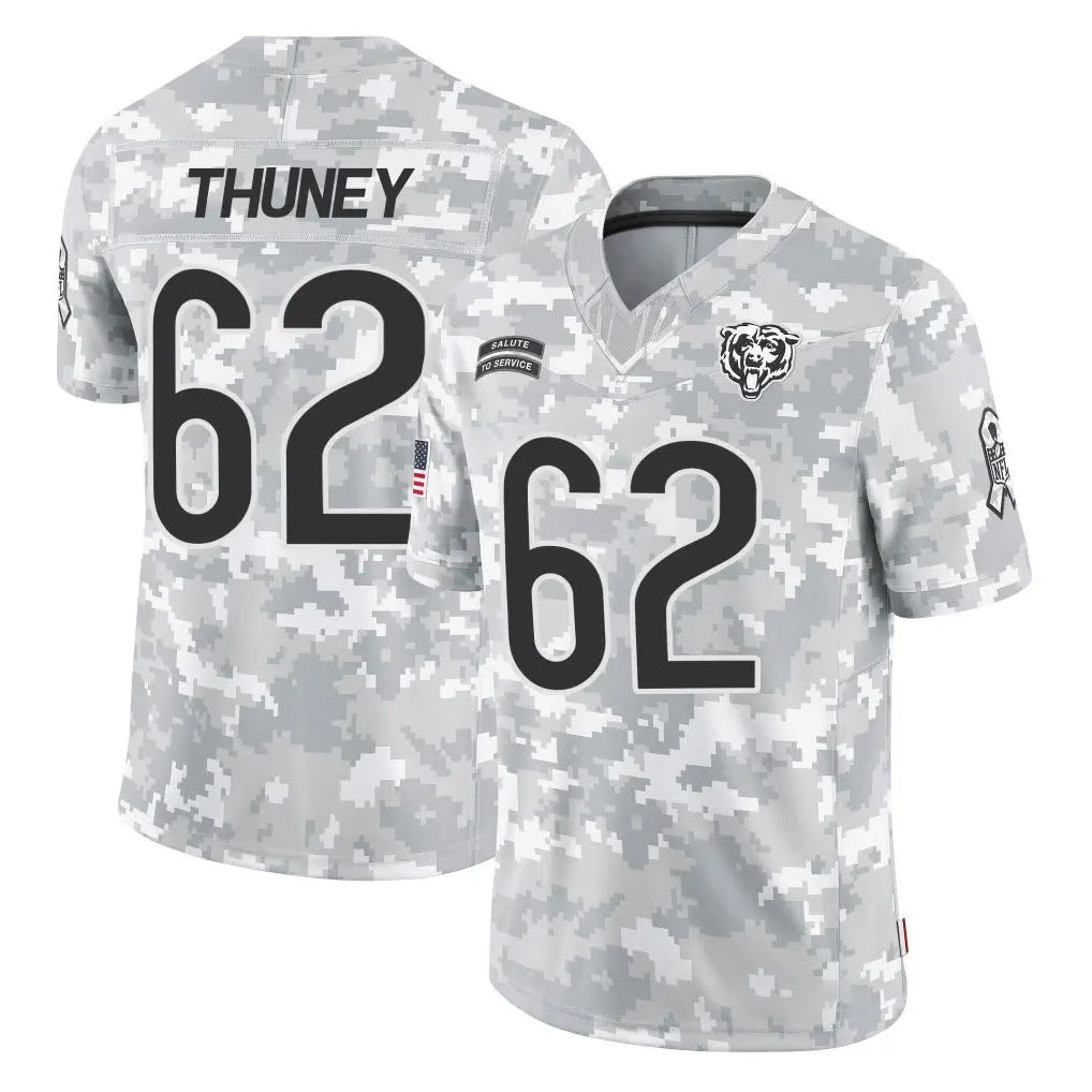 Punc C.Bears #62 Joe Thuney Player Arctic Camo Salute to Service Limited Stitched Jerseys