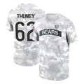 Punc C.Bears #62 Joe Thuney Player Arctic Camo Salute to Service Performance T-Shirt Limited Stitched Jerseys