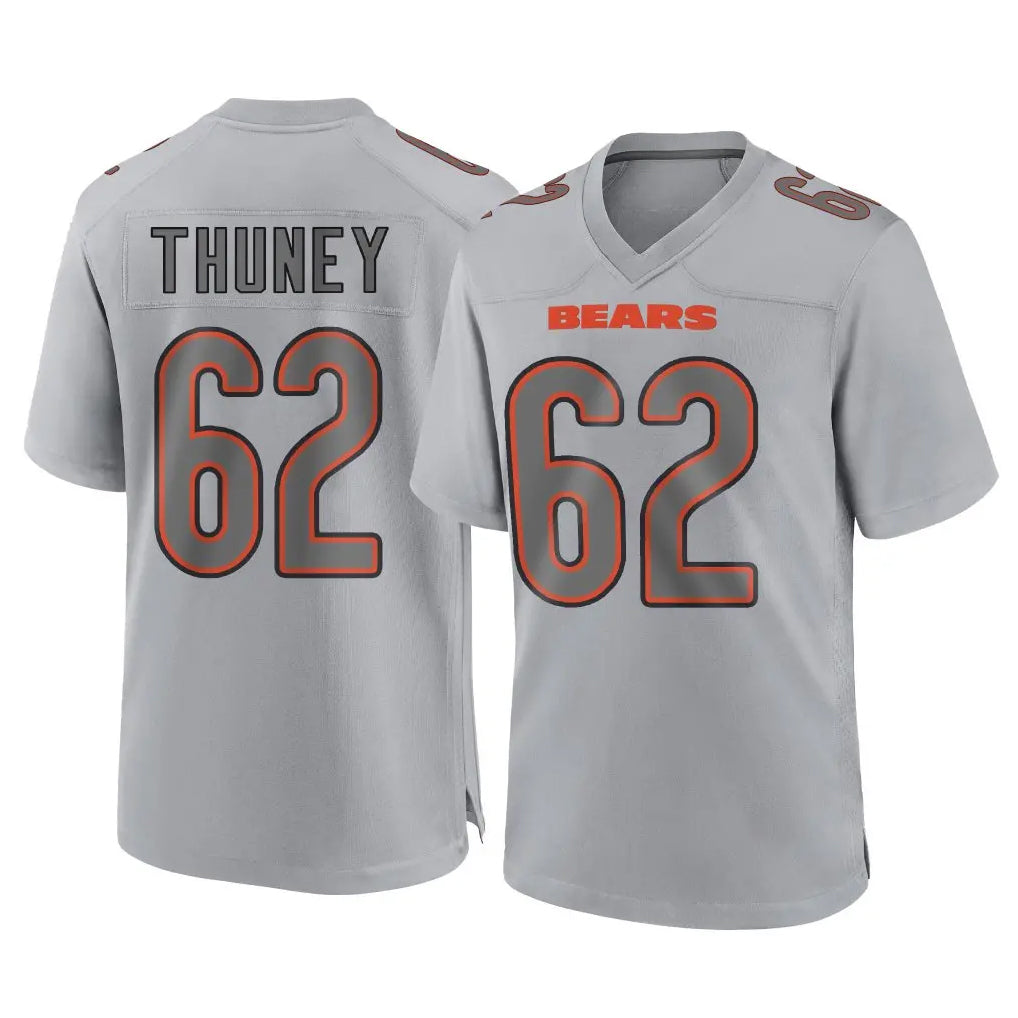 Punc C.Bears #62 Joe Thuney Player Gray Atmosphere Fashion Game Stitched Jerseys