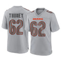 Punc C.Bears #62 Joe Thuney Player Gray Atmosphere Fashion Game Stitched Jerseys