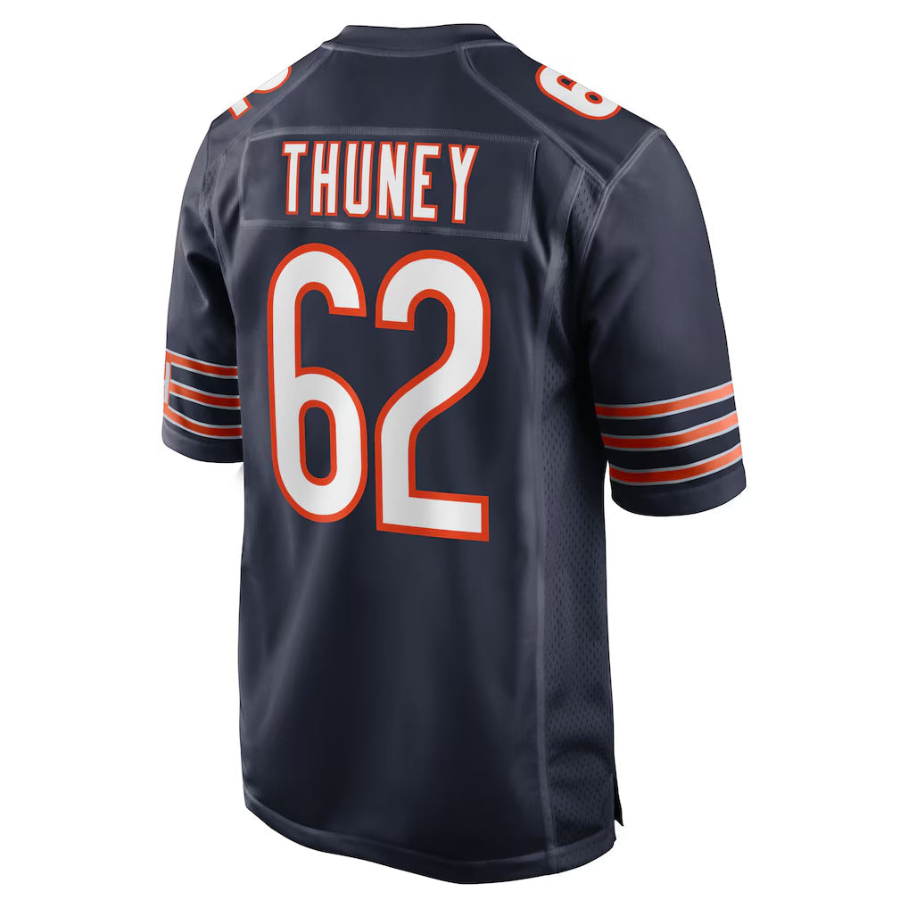 Punc C.Bears #62 Joe Thuney Player Navy Home Game Stitched Jerseys