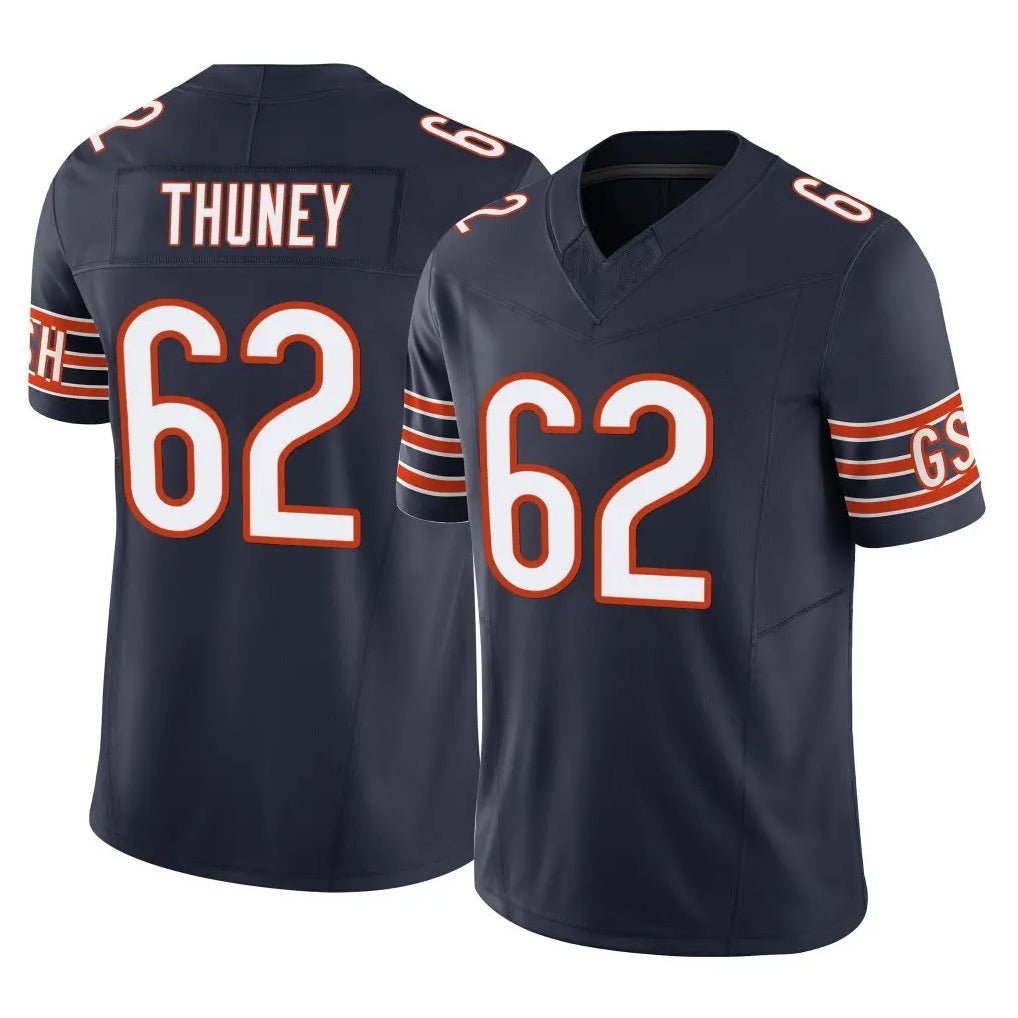 Punc C.Bears #62 Joe Thuney Player Navy Vapor F.U.S.E. Limited Home Game Stitched Jerseys