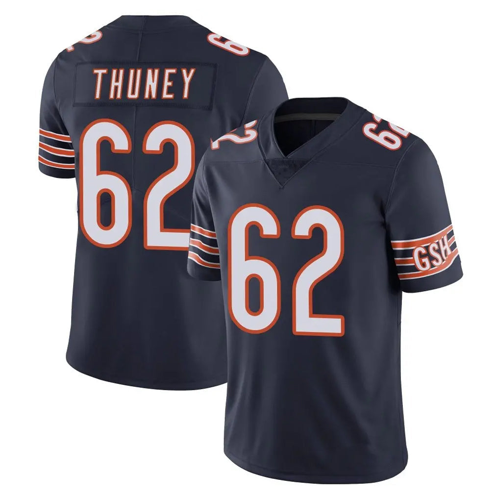 Punc C.Bears #62 Joe Thuney Player Navy Vapor Untouchable Limited Home Game Stitched Jerseys