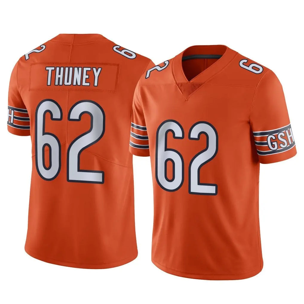 Punc C.Bears #62 Joe Thuney Player Orange Alternate Vapor Limited Home Game Stitched Jerseys