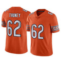 Punc C.Bears #62 Joe Thuney Player Orange Alternate Vapor Limited Home Game Stitched Jerseys