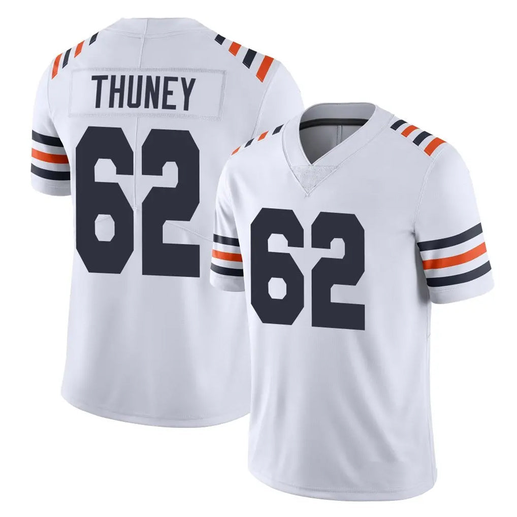 Punc C.Bears #62 Joe Thuney Player White Classic Vapor Limited Home Game Stitched Jerseys