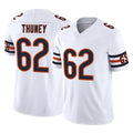 Punc C.Bears #62 Joe Thuney Player White Vapor F.U.S.E. Limited Home Game Stitched Jerseys