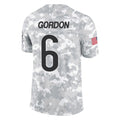 Punc C.Bears #6 Kyler Gordon Player Arctic Camo Salute to Service Limited Stitched Jerseys