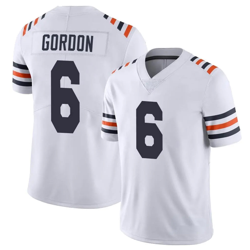 Punc C.Bears #6 Kyler Gordon Player White Classic Vapor Limited Home Game Stitched Jerseys