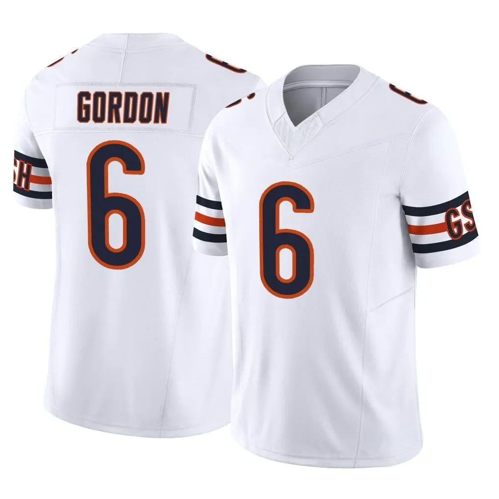 Punc C.Bears #6 Kyler Gordon Player White Vapor F.U.S.E. Limited Home Game Stitched Jerseys