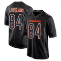 Punc C.Bears #84 Colston Loveland Player Carbon Black Fashion Game Stitched Jerseys