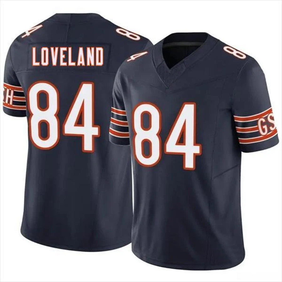 Punc C.Bears #84 Colston Loveland Player F.U.S.E. Limited Navy Game Stitched Jerseys