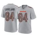 Punc C.Bears #84 Colston Loveland Player Gray Atmosphere Fashion Game Stitched Jerseys