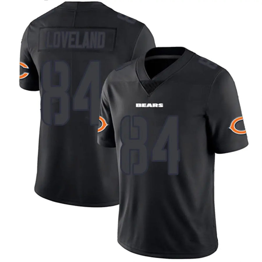 Punc C.Bears #84 Colston Loveland Player Limited Black Impact Stitched Jerseys