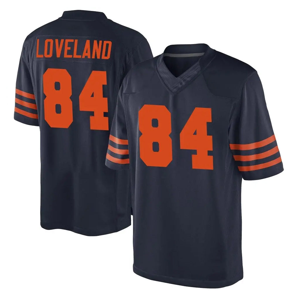 Punc C.Bears #84 Colston Loveland Player Navy Blue Alternate Game Stitched Jerseys