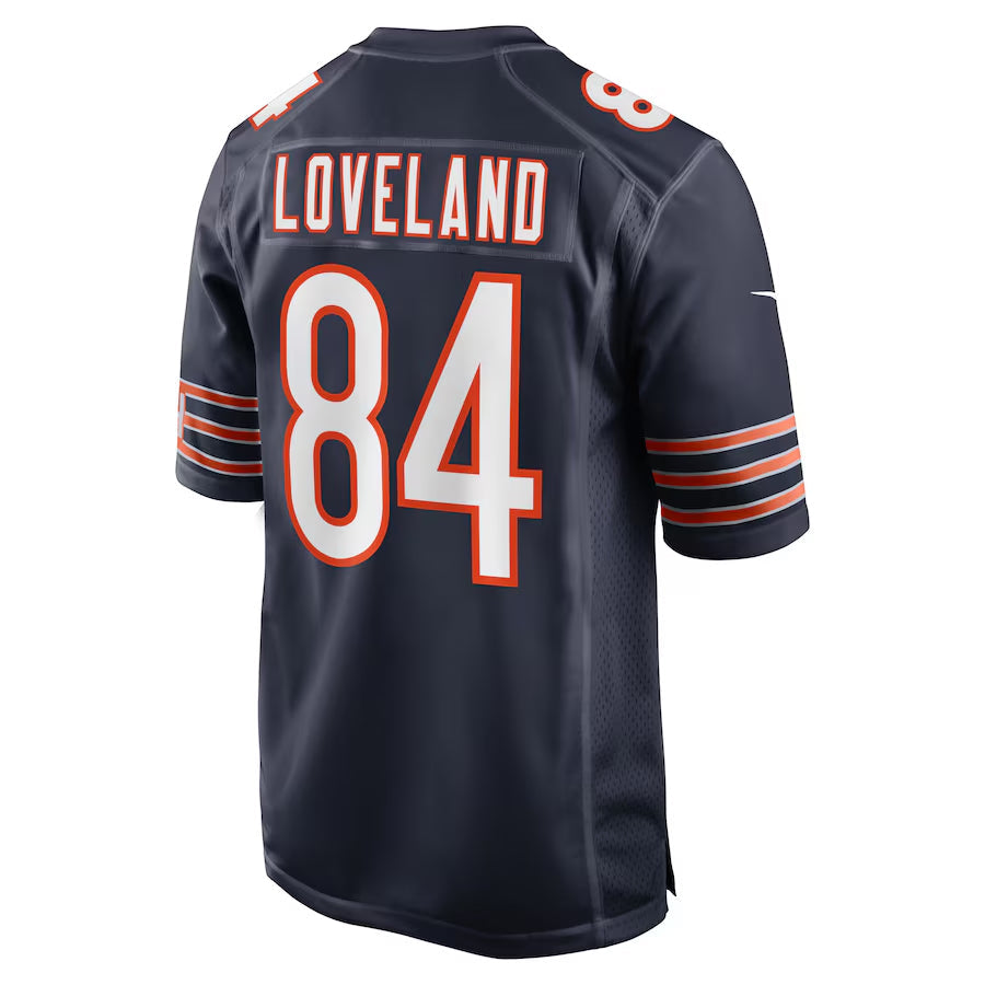 Punc C.Bears #84 Colston Loveland Player Navy Home Game Stitched Jerseys