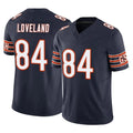 Punc C.Bears #84 Colston Loveland Player Navy Vapor F.U.S.E. Limited Home Game Stitched Jerseys