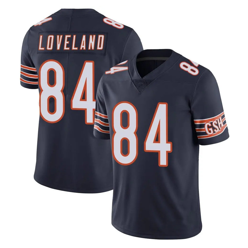 Punc C.Bears #84 Colston Loveland Player Navy Vapor Untouchable Limited Home Game Stitched Jerseys