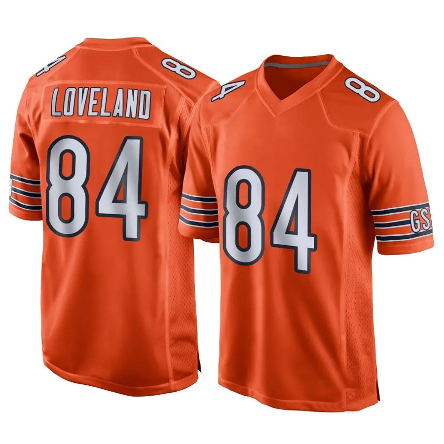 Punc C.Bears #84 Colston Loveland Player Orange Home Game Stitched Jerseys