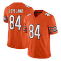 Punc C.Bears #84 Colston Loveland Player Orange Vapor F.U.S.E. Limited Home Game Stitched Jerseys