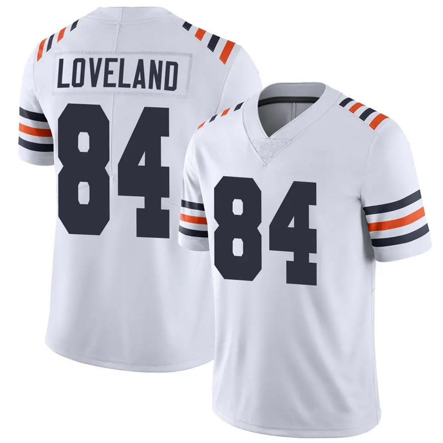 Punc C.Bears #84 Colston Loveland Player White Alternate Classic Vapor Limited Stitched Jerseys
