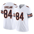 Punc C.Bears #84 Colston Loveland Player White Vapor F.U.S.E. Limited Home Game Stitched Jerseys