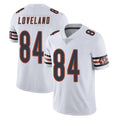 Punc C.Bears #84 Colston Loveland Player White Vapor Untouchable Limited Home Game Stitched Jerseys