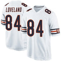 Punc C.Bears #84 Colston Loveland Player Whtie Home Game Stitched Jerseys