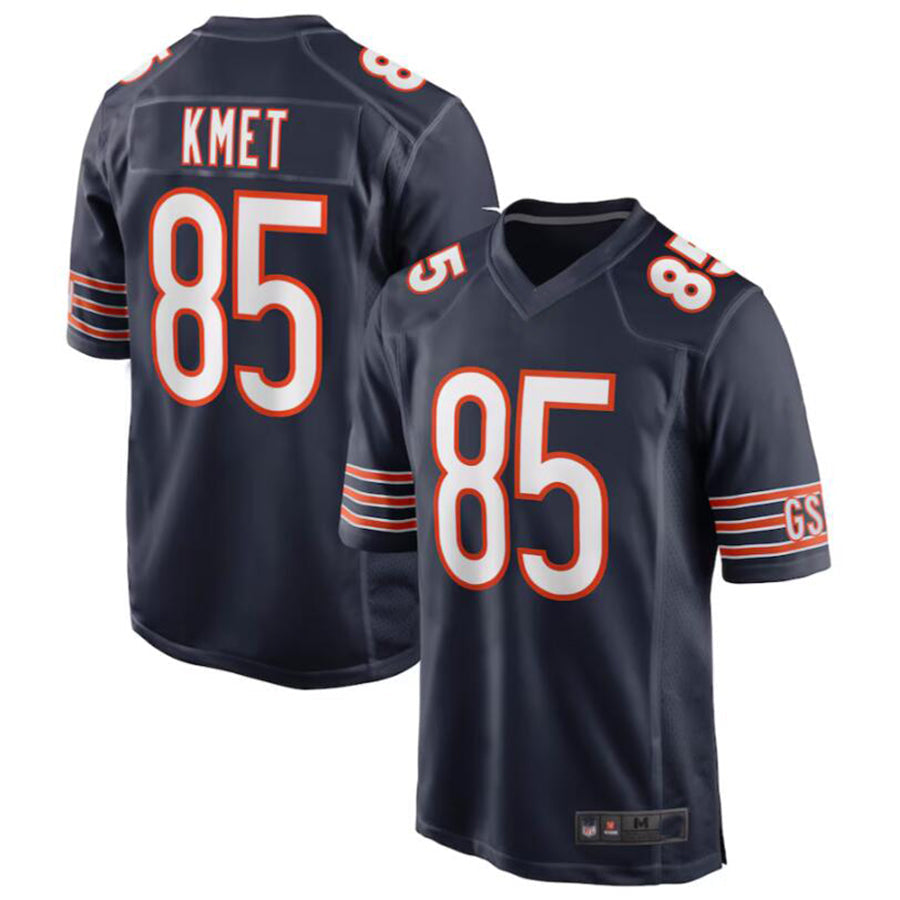 Punc C.Bears #85 Cole Kmet Navy Player Game Jersey American Stitched Jerseys