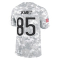 Punc C.Bears #85 Cole Kmet Player Arctic Camo Salute to Service Limited Stitched Jerseys