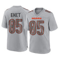 Punc C.Bears #85 Cole Kmet Player Gray Atmosphere Fashion Game Stitched Jerseys