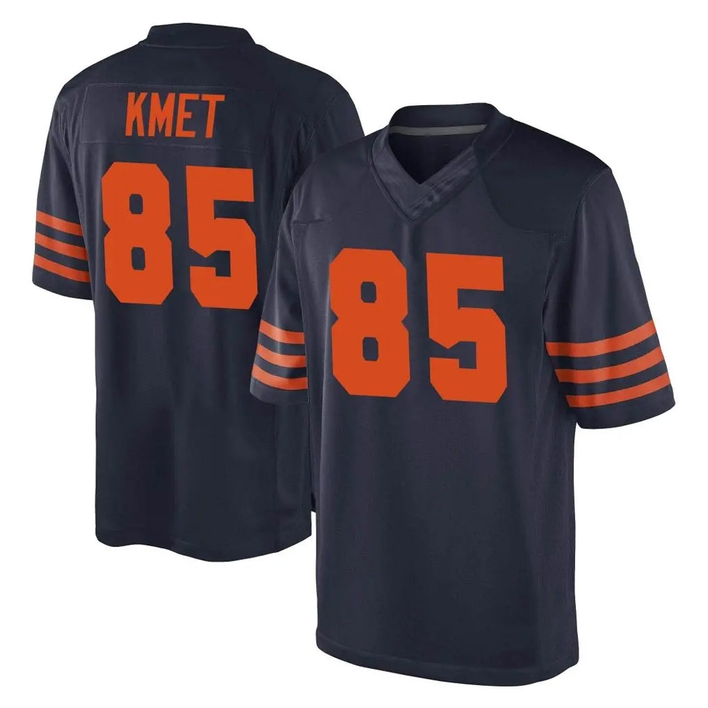 Punc C.Bears #85 Cole Kmet Player Navy Blue Alternate Game Stitched Jerseys