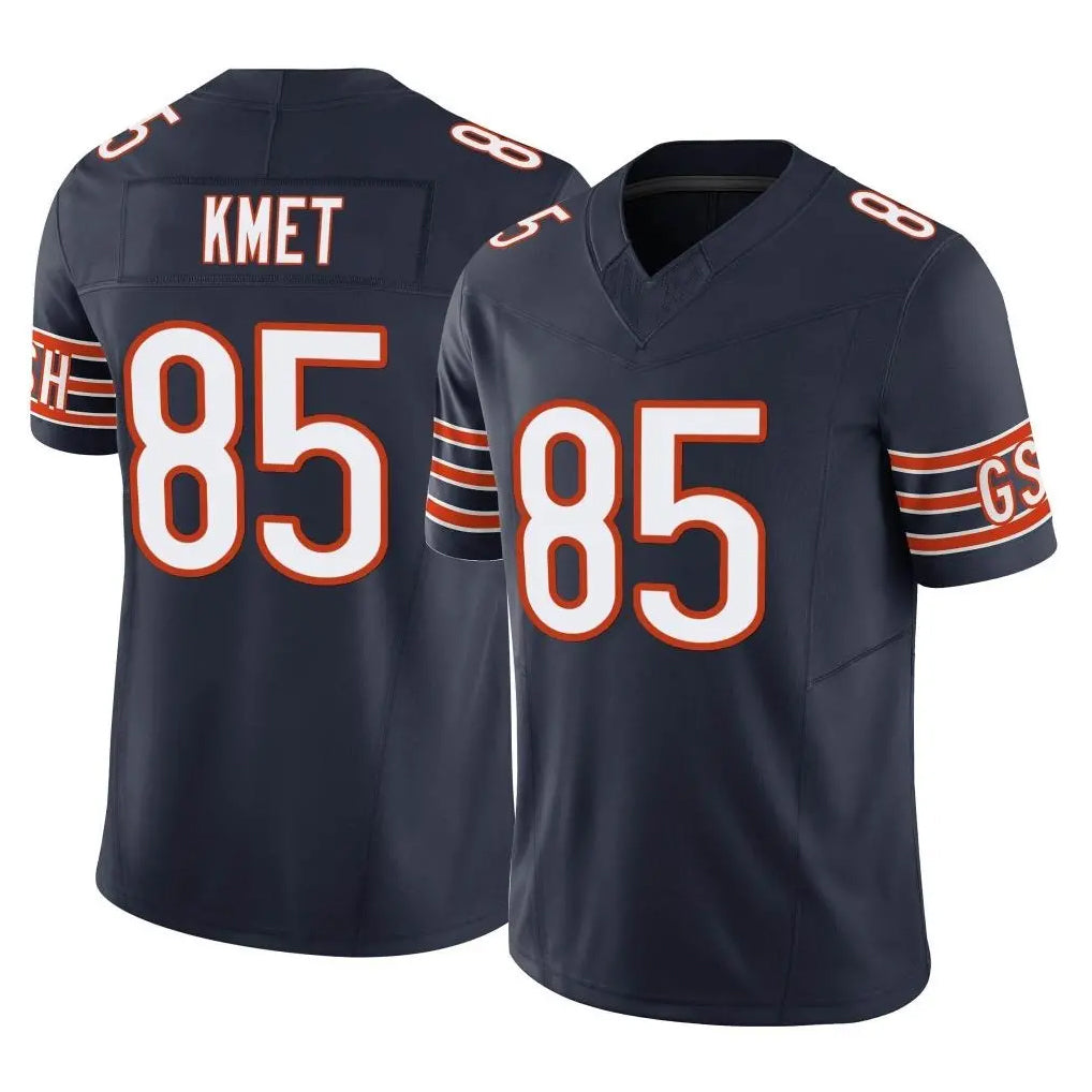 Punc C.Bears #85 Cole Kmet Player Navy Vapor F.U.S.E. Limited Home Game Stitched Jerseys