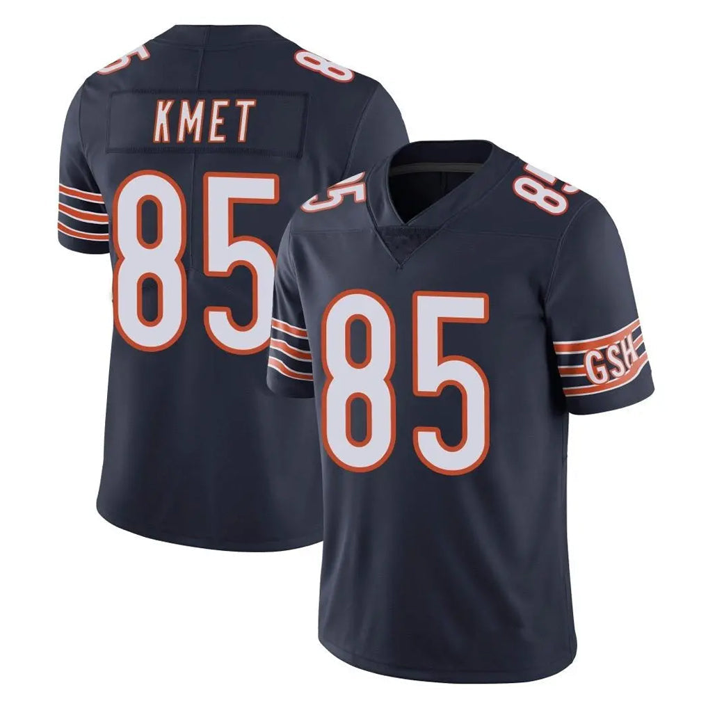 Punc C.Bears #85 Cole Kmet Player Navy Vapor Untouchable Limited Home Game Stitched Jerseys