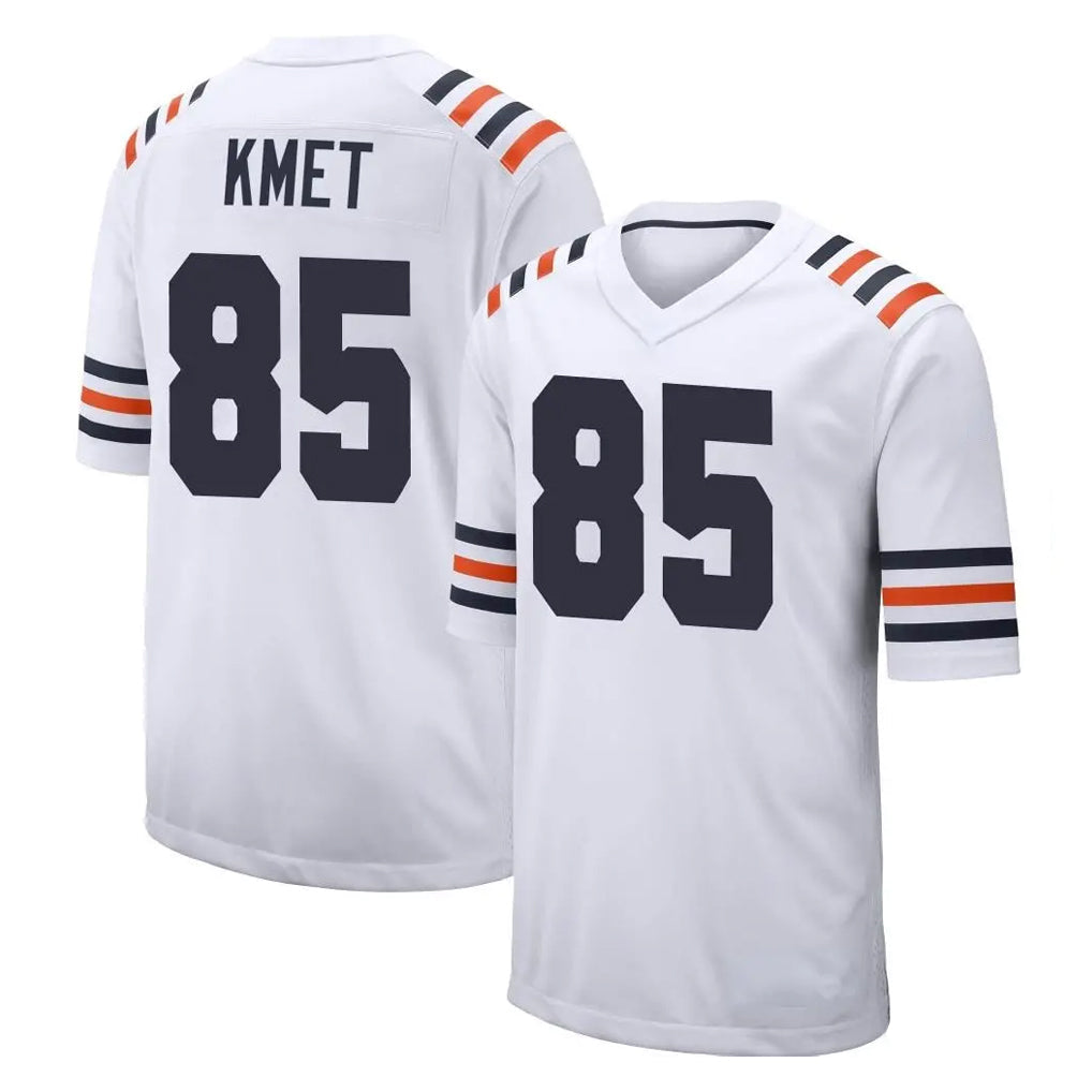 Punc C.Bears #85 Cole Kmet Player White Classic Home Game Stitched Jerseys