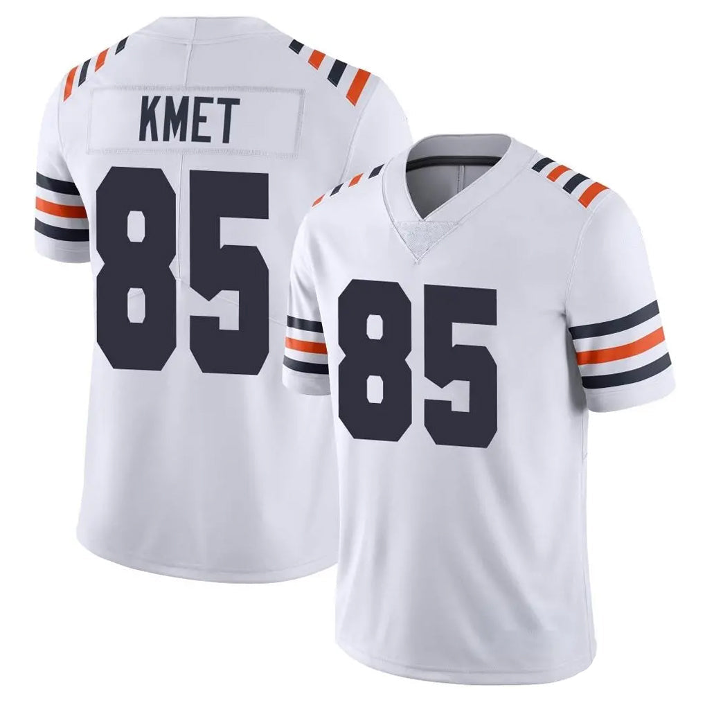 Punc C.Bears #85 Cole Kmet Player White Classic Vapor Limited Home Game Stitched Jerseys