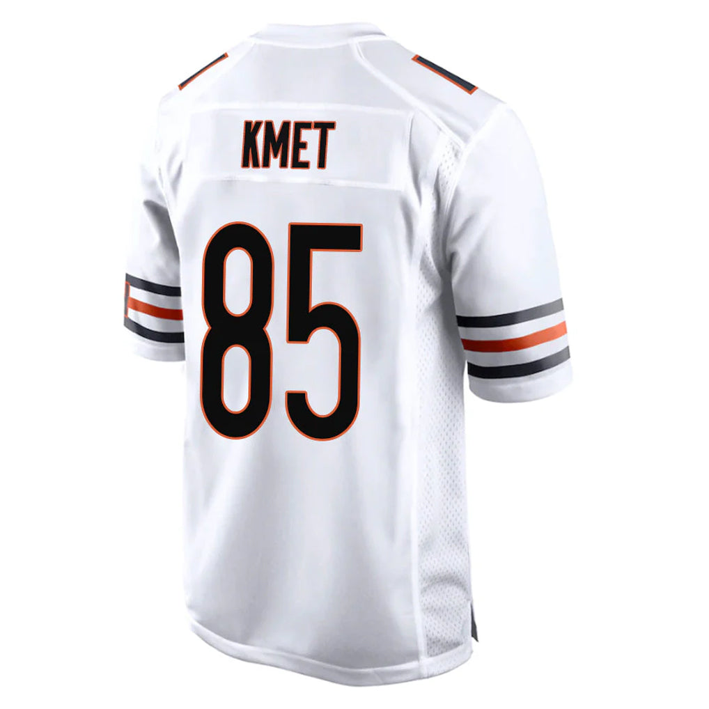 Punc C.Bears #85 Cole Kmet Player White Home Game Stitched Jerseys