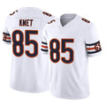 Punc C.Bears #85 Cole Kmet Player White Vapor F.U.S.E. Limited Home Game Stitched Jerseys