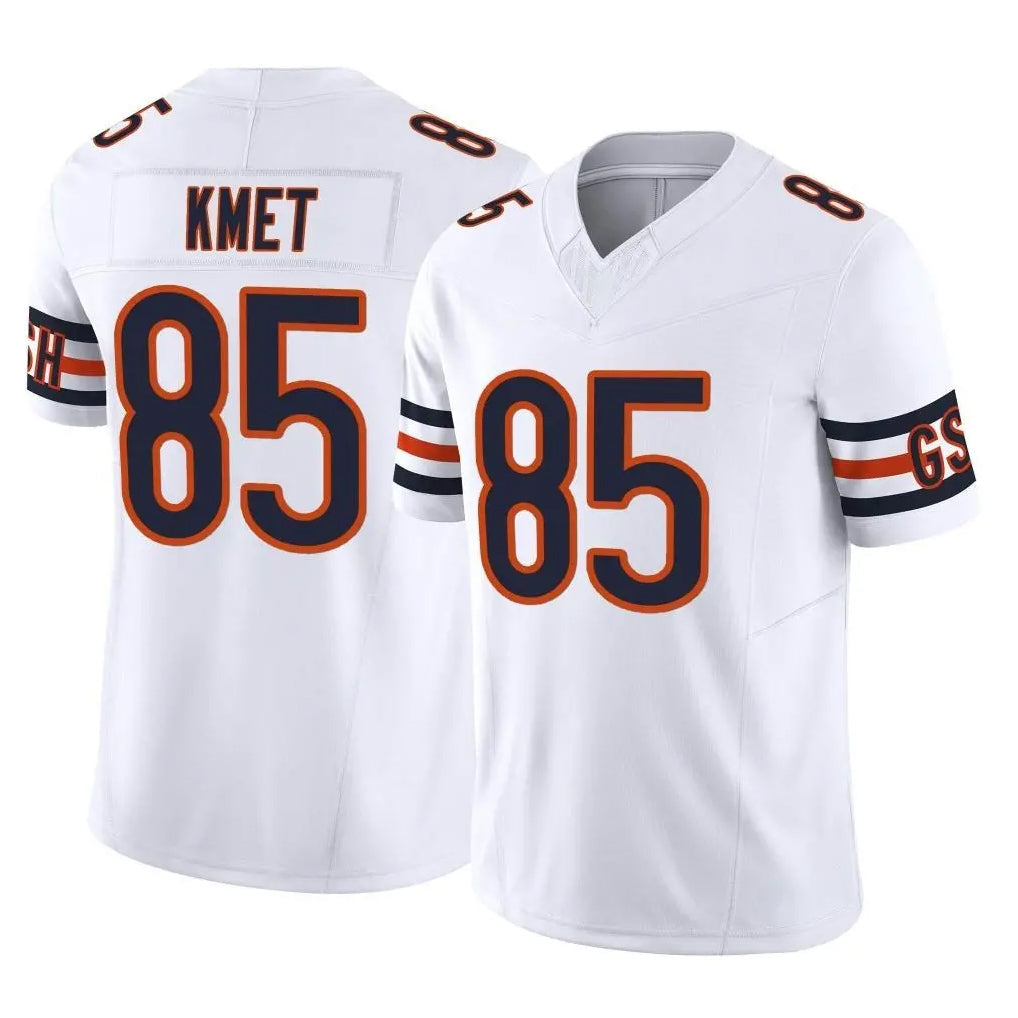 Punc C.Bears #85 Cole Kmet Player White Vapor F.U.S.E. Limited Home Game Stitched Jerseys